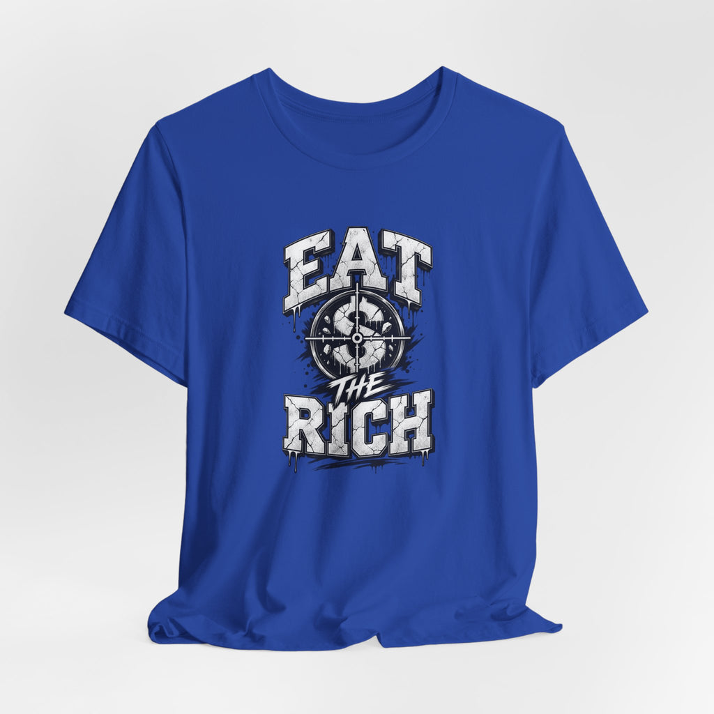 Graphic Tee — "Eat The Rich" Skull Compass Streetwear T-Shirt