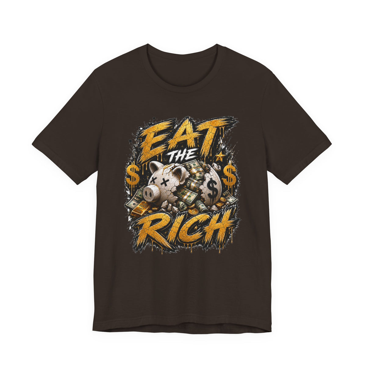 Eat the Rich Graphic Tee — Bold Anti-Establishment Streetwear Shirt