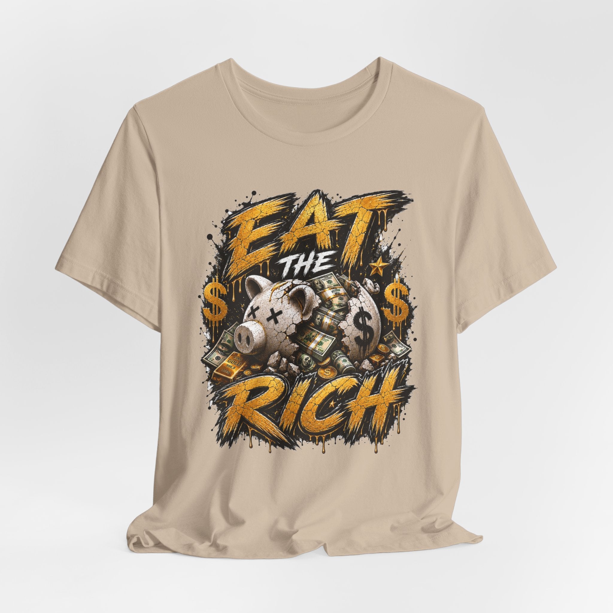 Eat the Rich Graphic Tee — Bold Anti-Establishment Streetwear Shirt