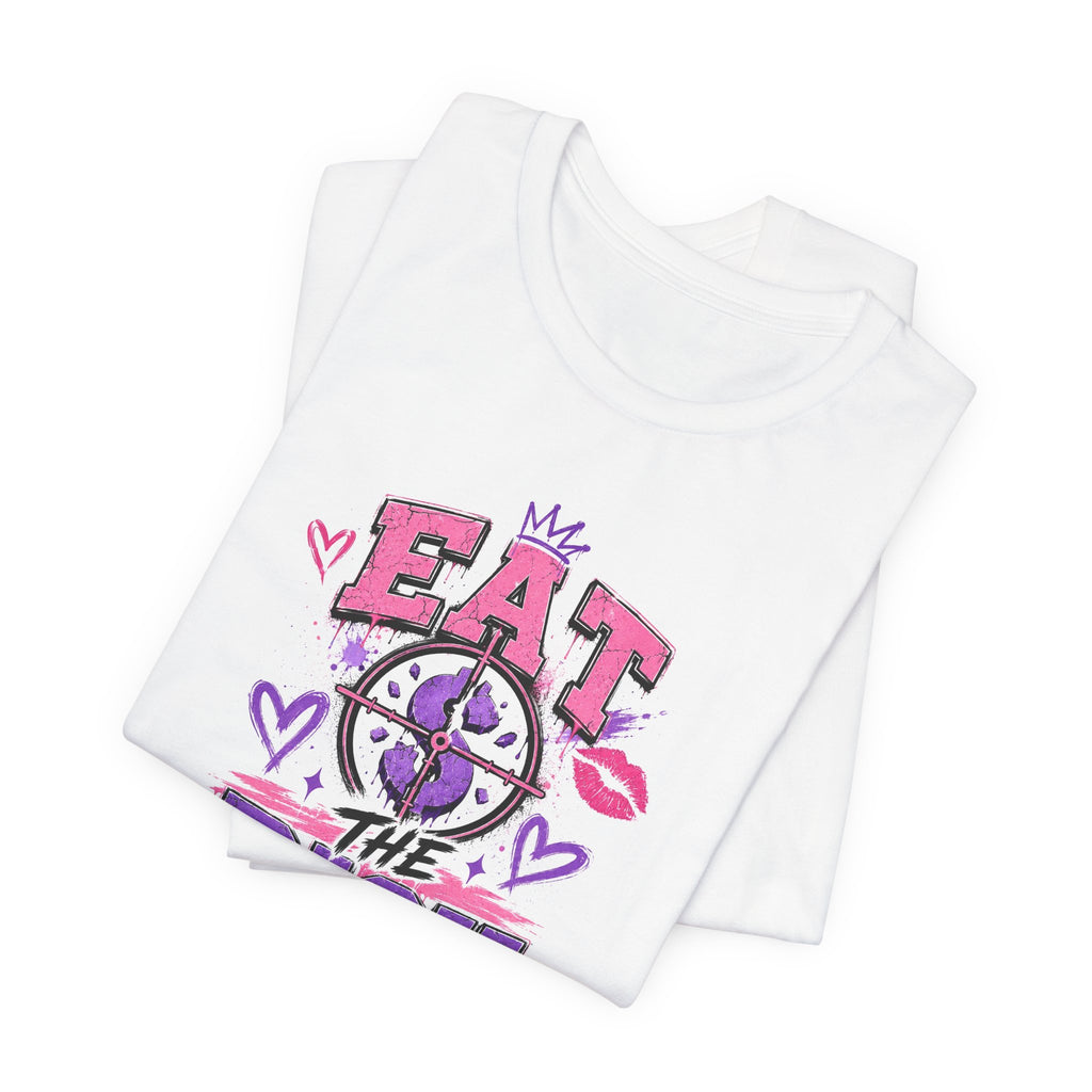 Eat the Rich Graphic Tee — Punk Feminist Heart & Crown Design