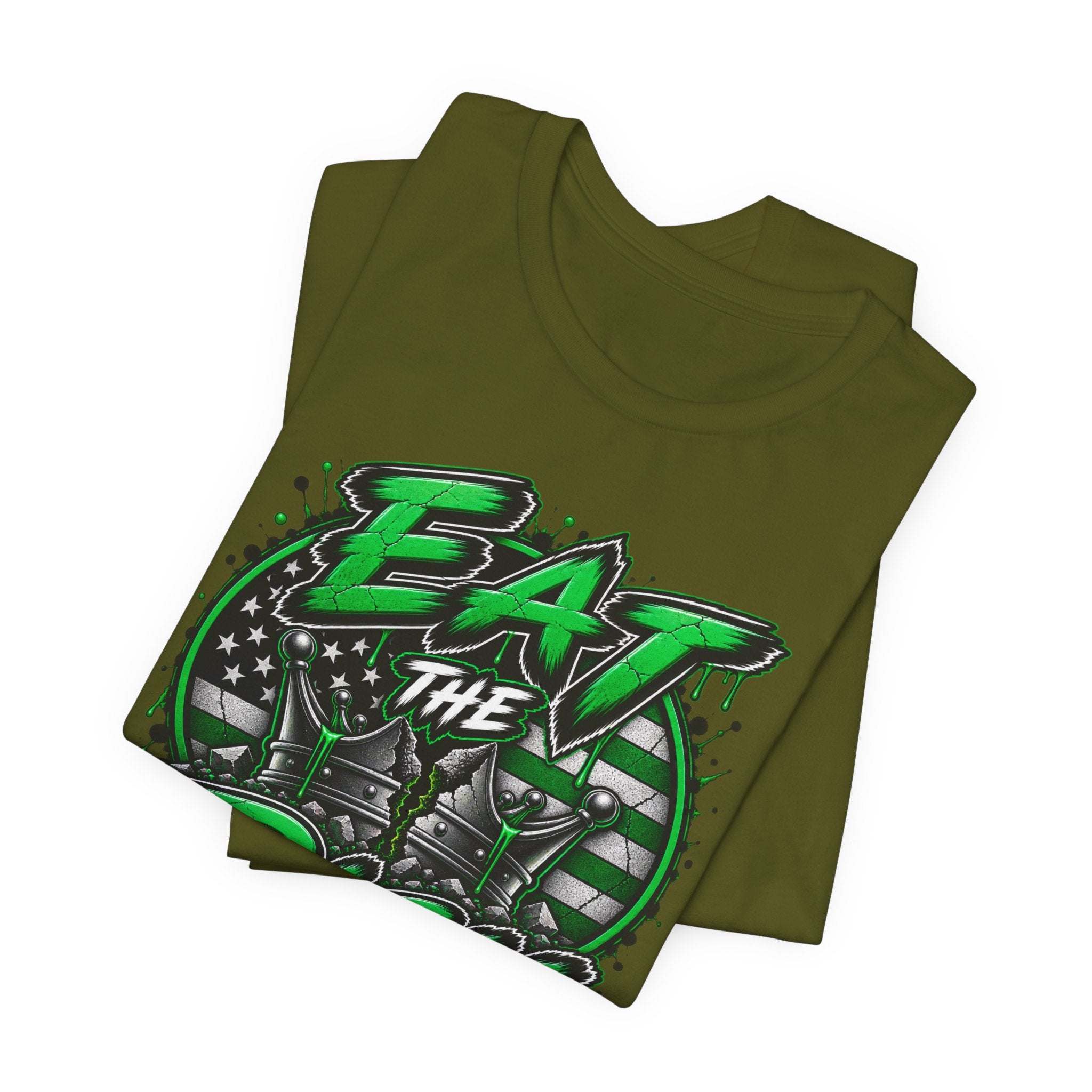 Eat The Rich T-Shirt – Anti-Establishment Graphic Tee with Green Street Art Design