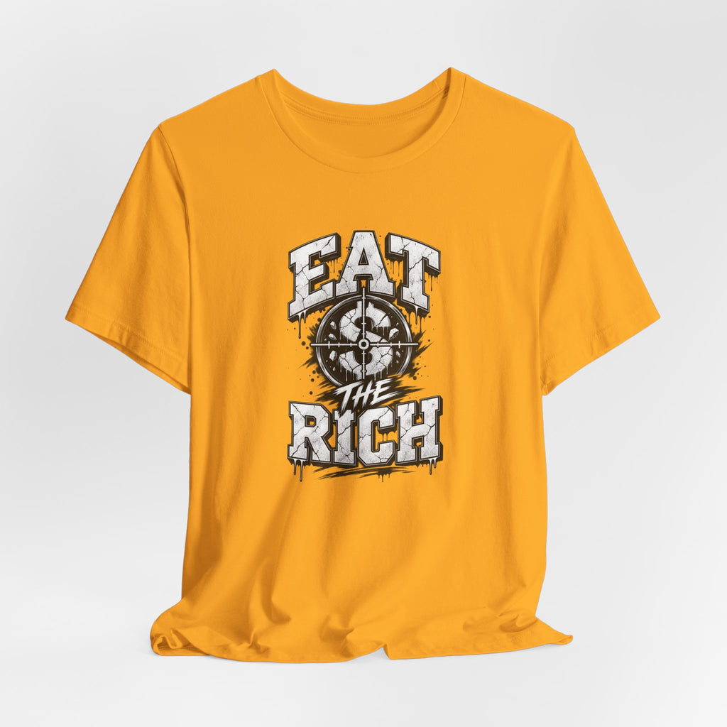 Graphic Tee — "Eat The Rich" Skull Compass Streetwear T-Shirt