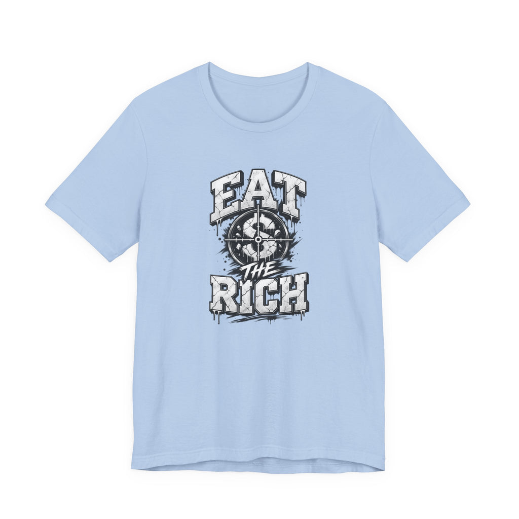 Graphic Tee — "Eat The Rich" Skull Compass Streetwear T-Shirt
