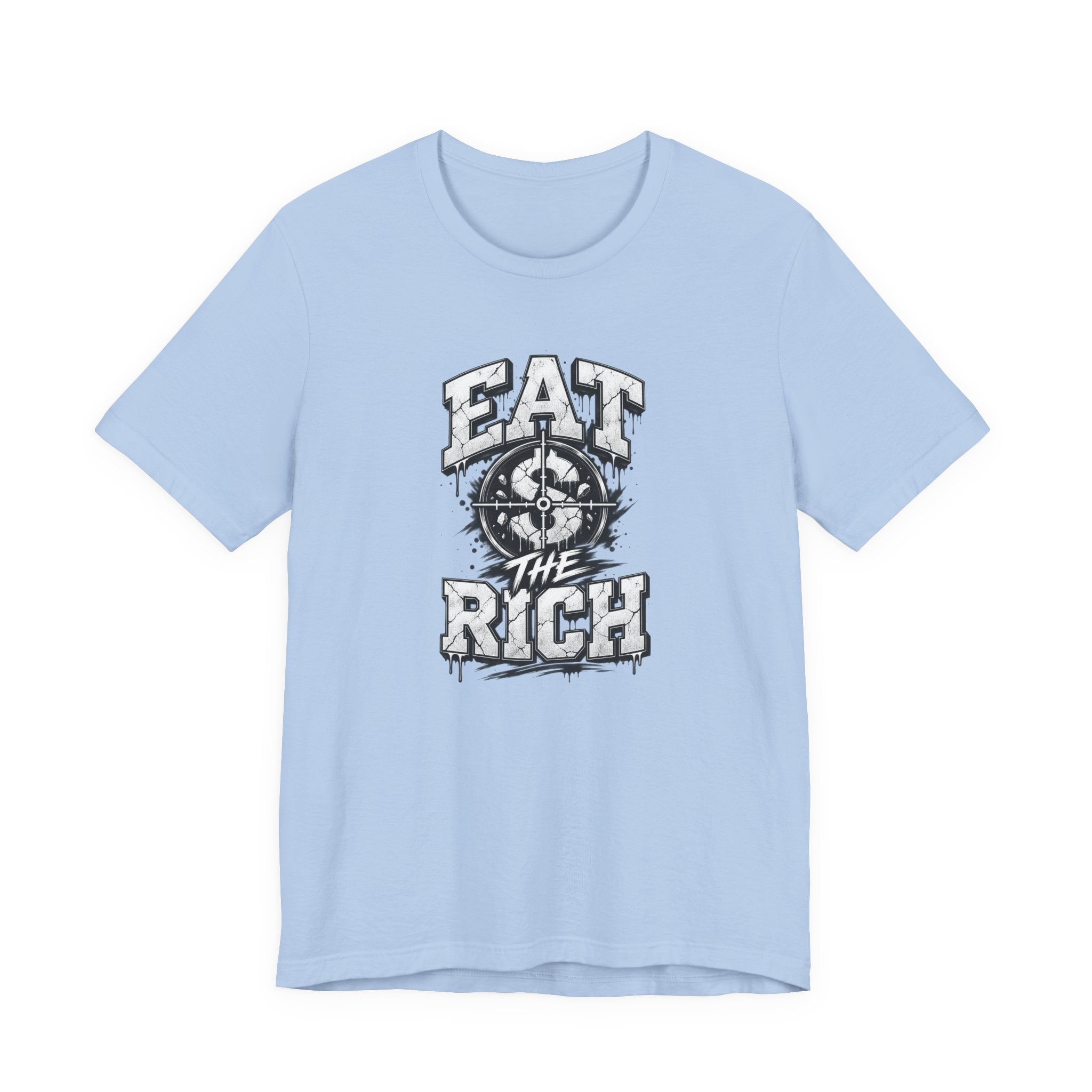 Graphic Tee — "Eat The Rich" Skull Compass Streetwear T-Shirt