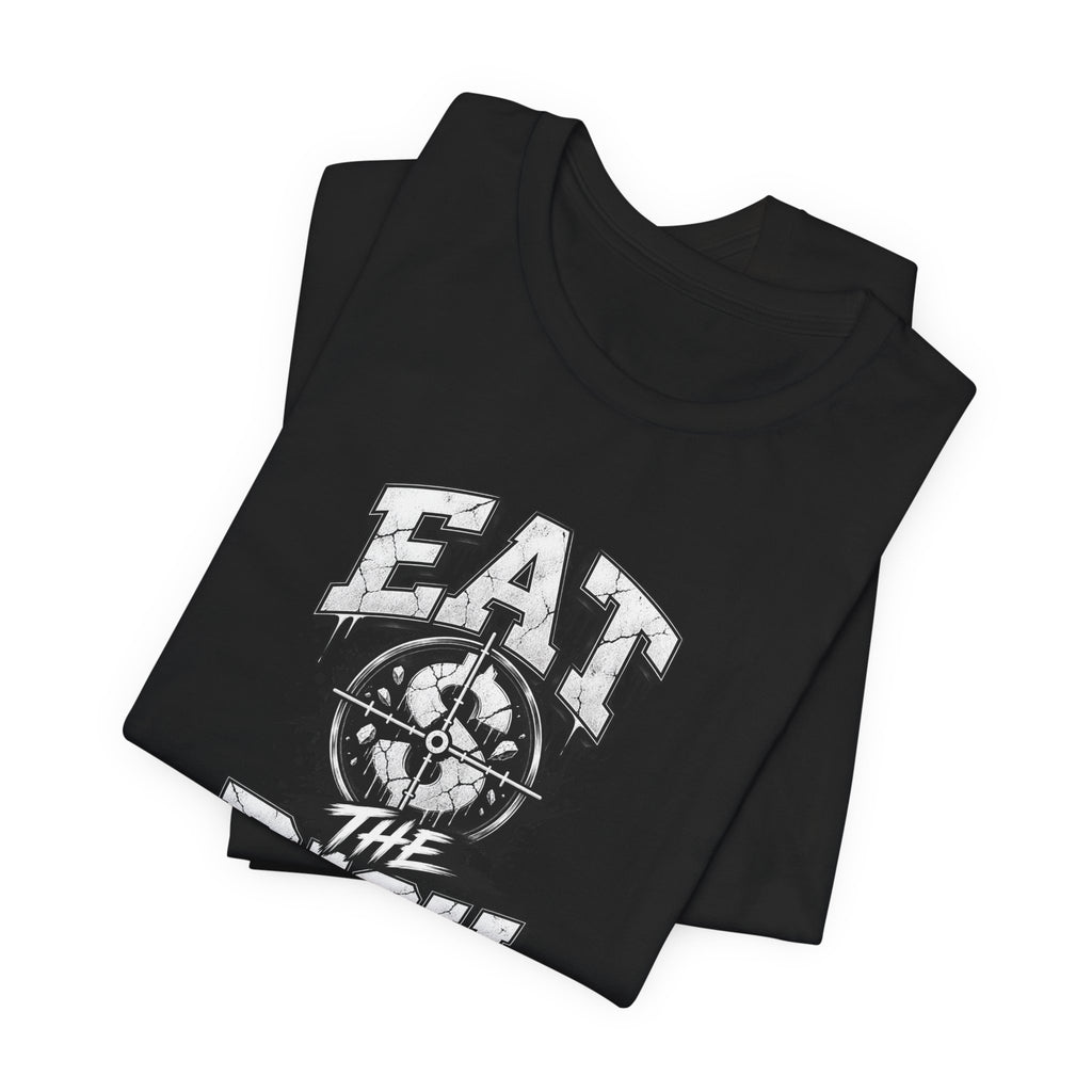 Graphic Tee — "Eat The Rich" Skull Compass Streetwear T-Shirt