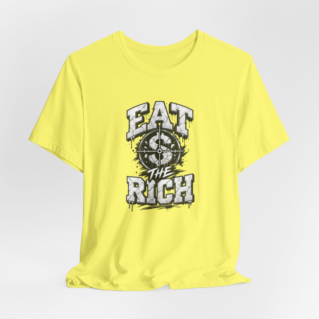Graphic Tee — "Eat The Rich" Skull Compass Streetwear T-Shirt