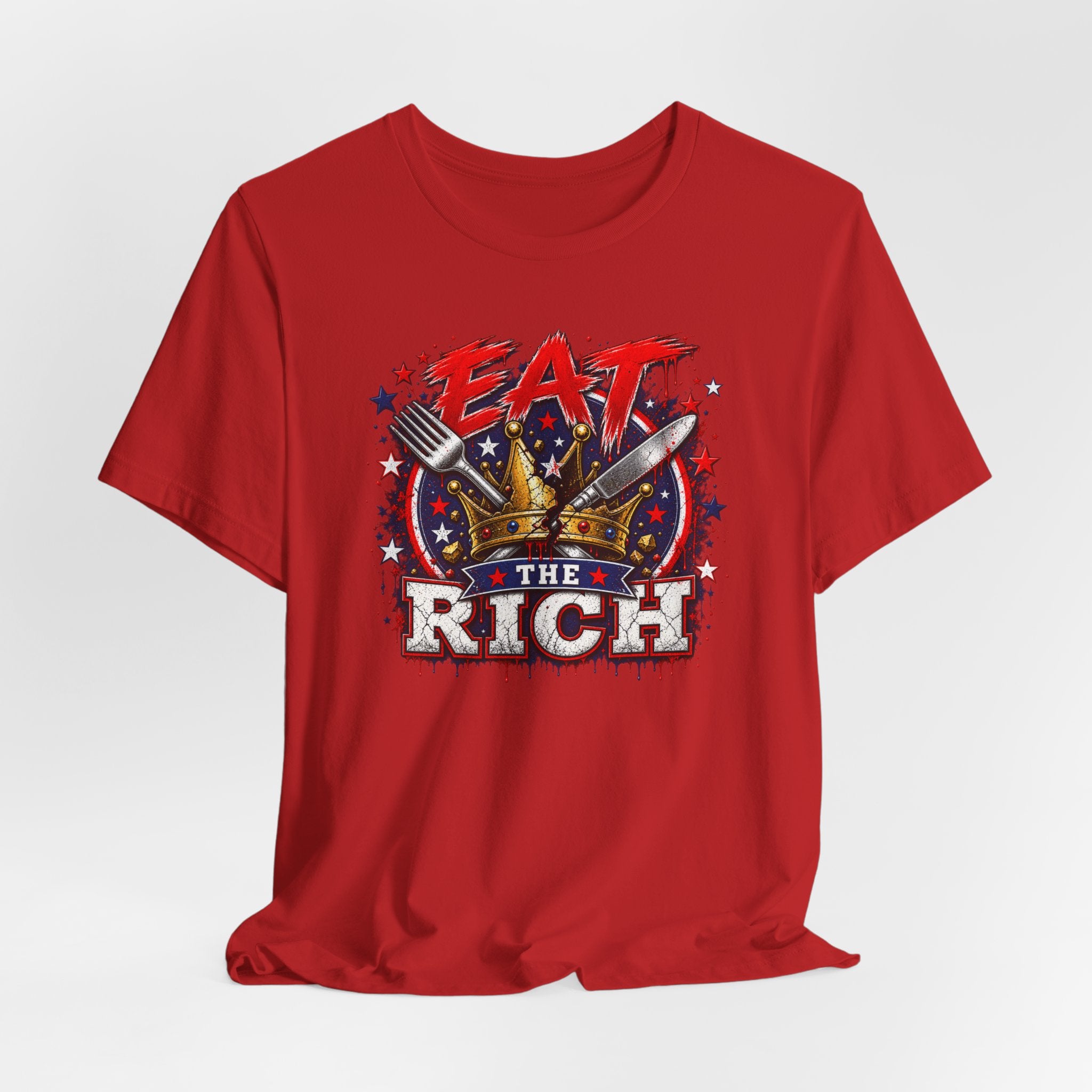 Eat the Rich Graphic Tee – Patriotic Protest T‑Shirt