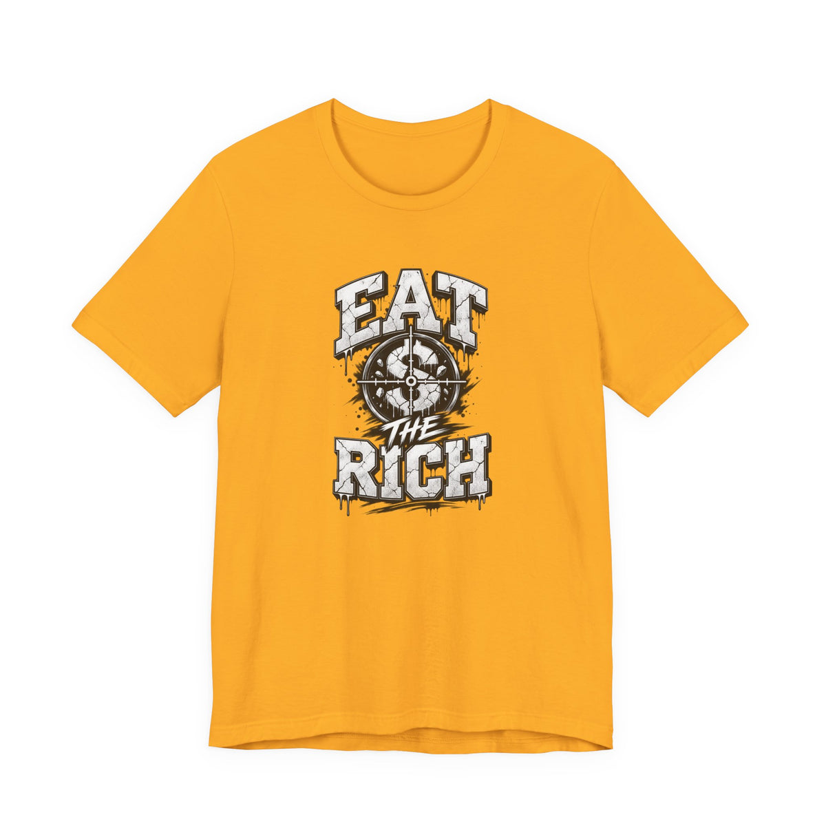 Graphic Tee — "Eat The Rich" Skull Compass Streetwear T-Shirt