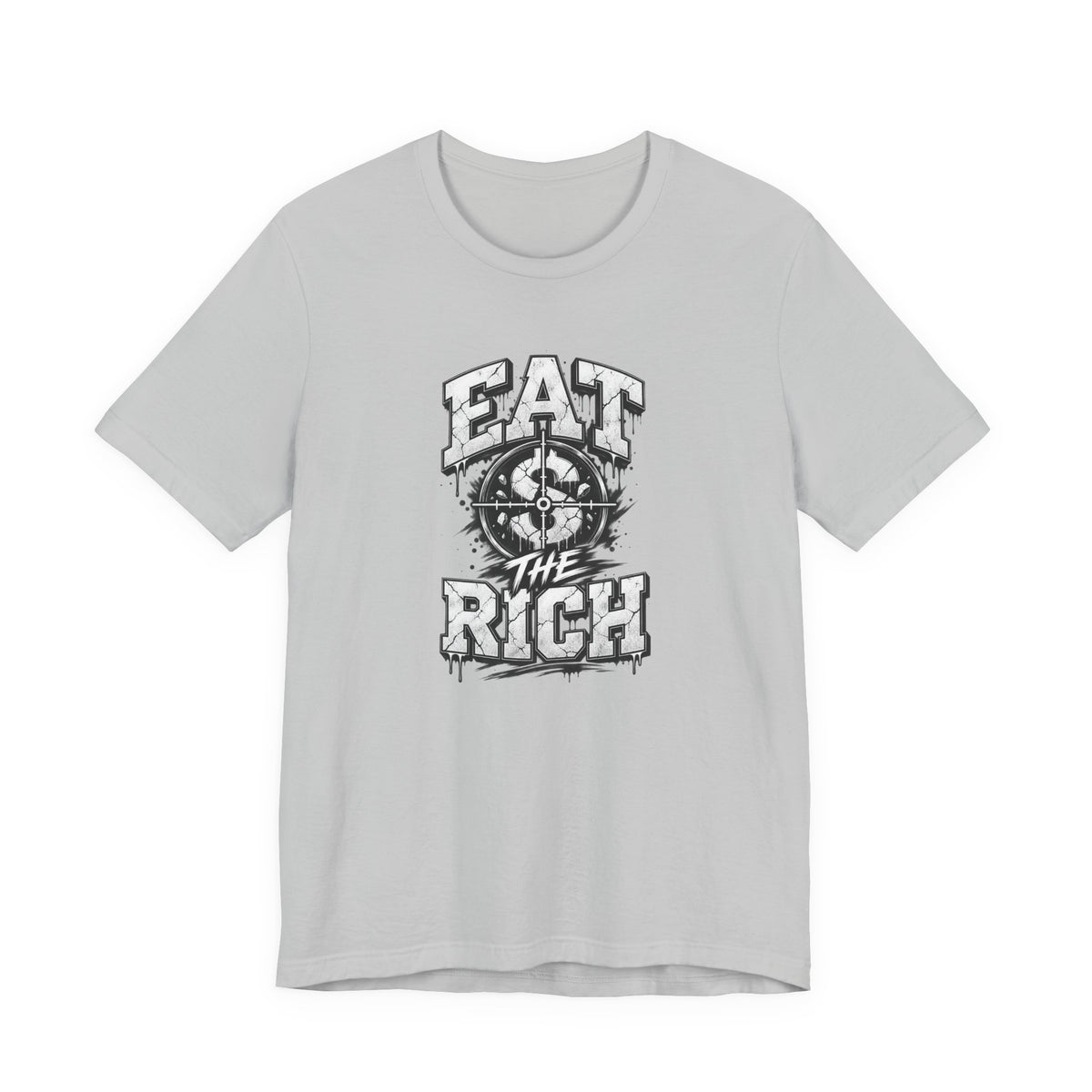 Graphic Tee — "Eat The Rich" Skull Compass Streetwear T-Shirt