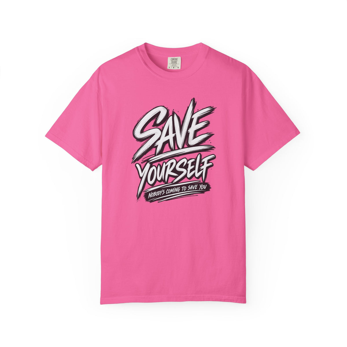 Save Yourself Graphic T-Shirt — Bold Script Mental Health Awareness Tee