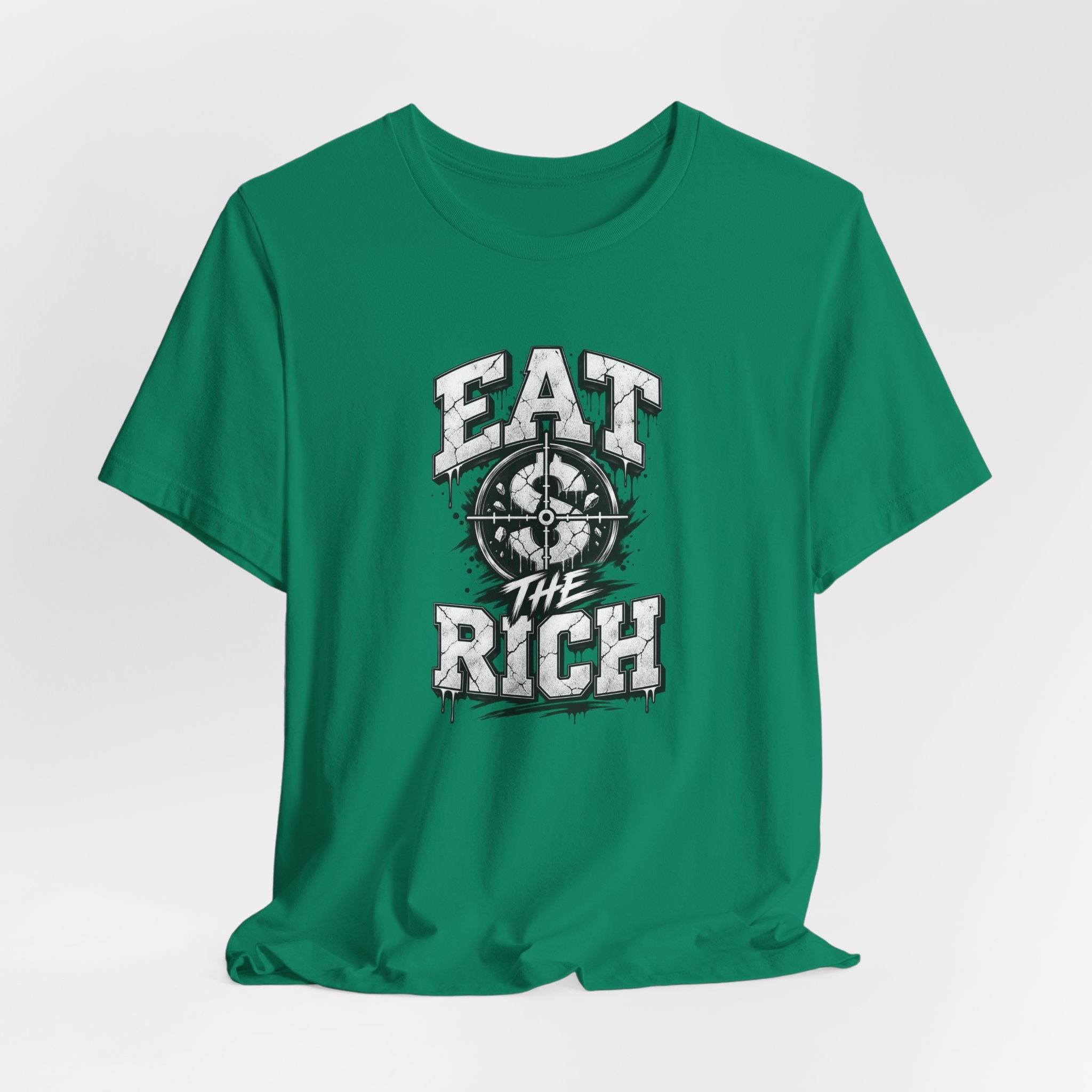 Graphic Tee — "Eat The Rich" Skull Compass Streetwear T-Shirt