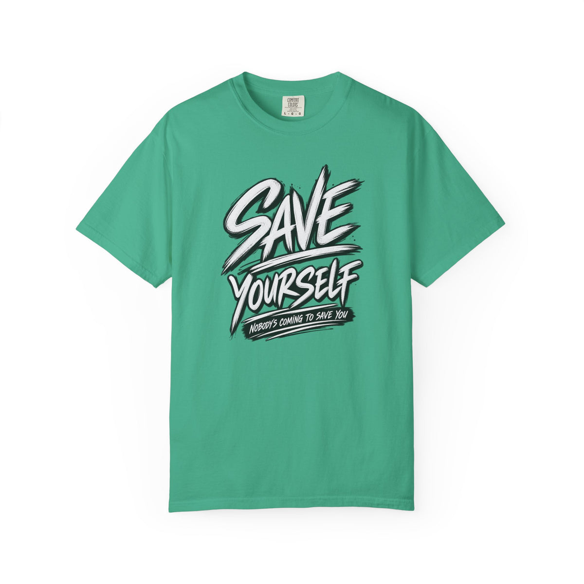 Save Yourself Graphic T-Shirt — Bold Script Mental Health Awareness Tee