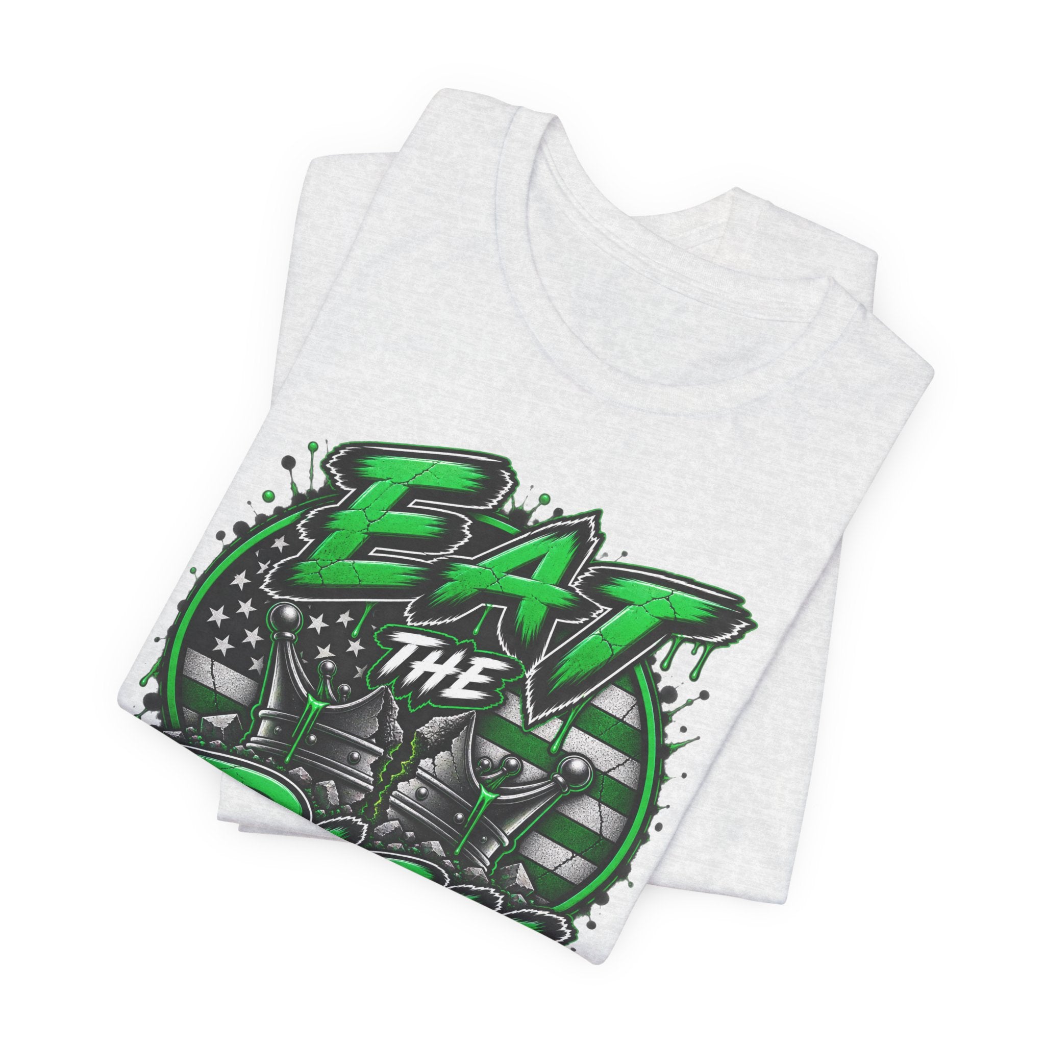 Eat The Rich T-Shirt – Anti-Establishment Graphic Tee with Green Street Art Design