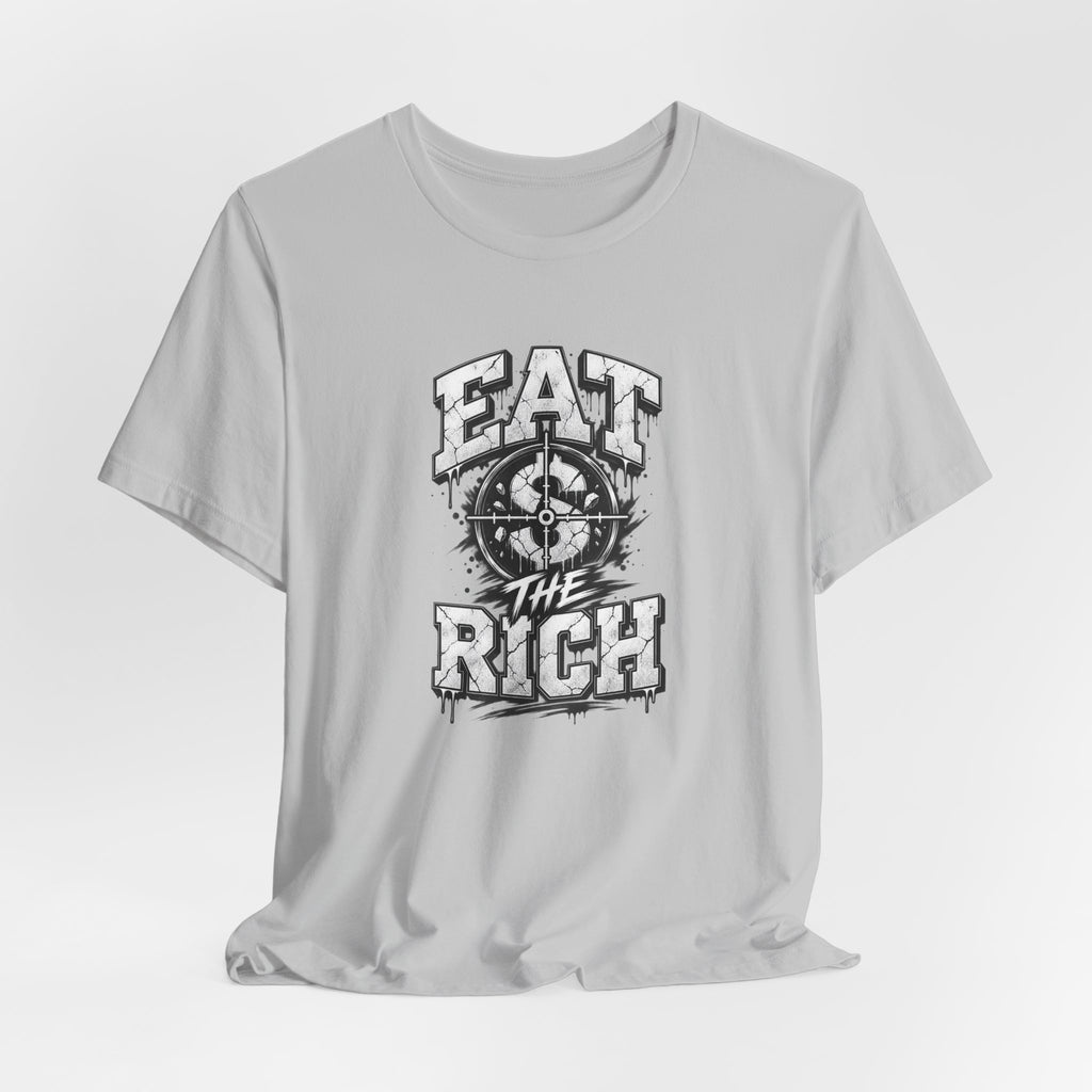 Graphic Tee — "Eat The Rich" Skull Compass Streetwear T-Shirt