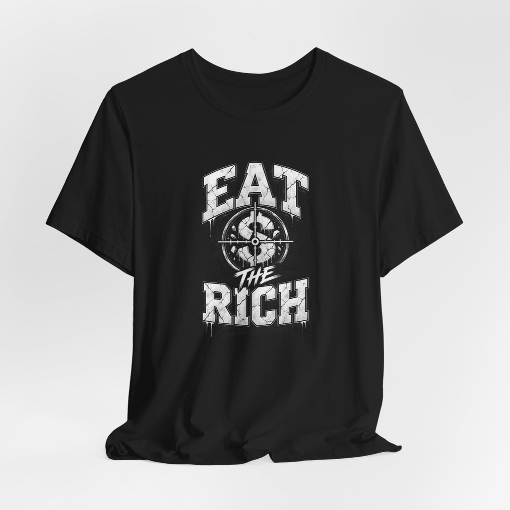 Graphic Tee — "Eat The Rich" Skull Compass Streetwear T-Shirt