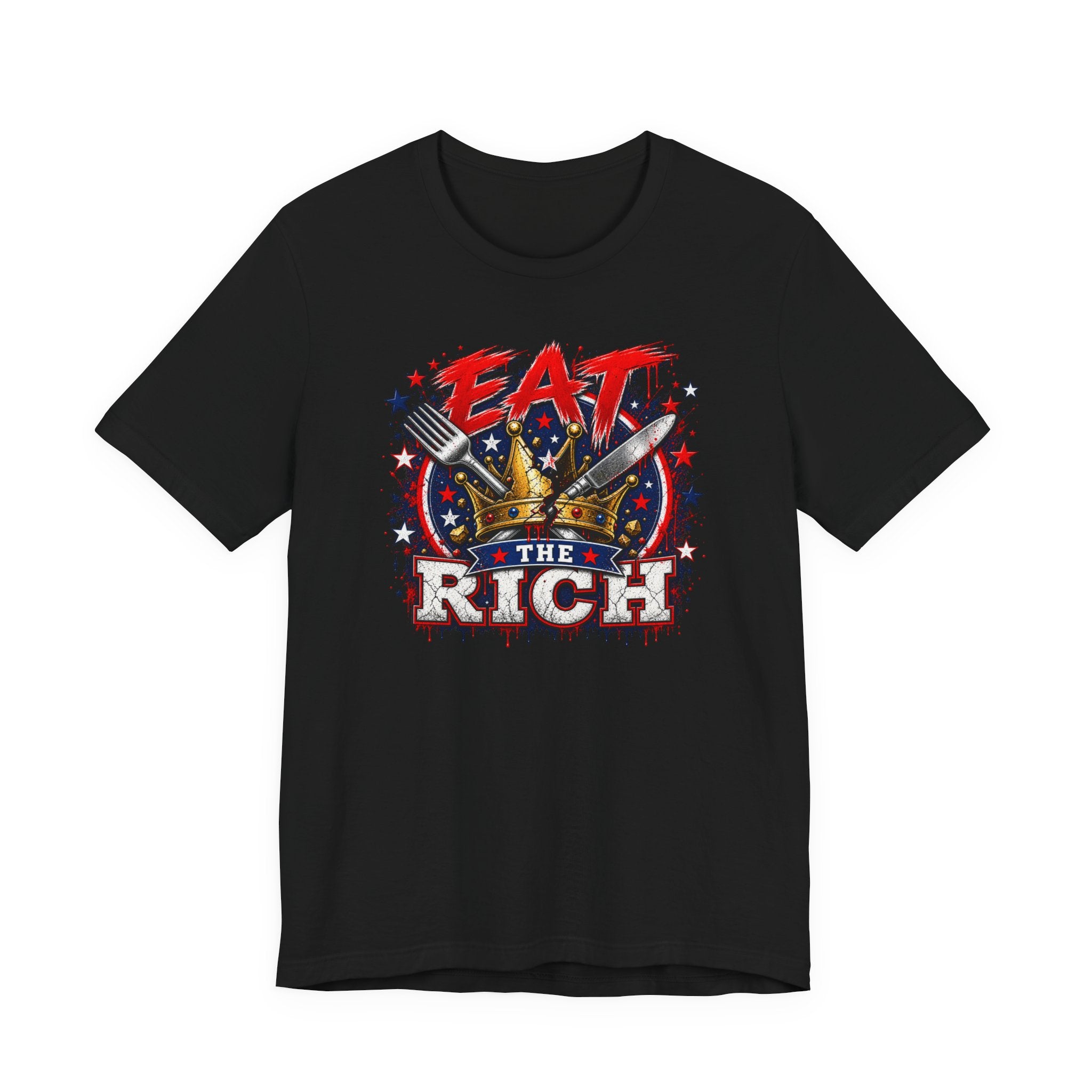 Eat the Rich Graphic Tee – Patriotic Protest T‑Shirt