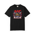 Eat The Rich T-shirt | Graphic Political Statement, Retro Stars Design