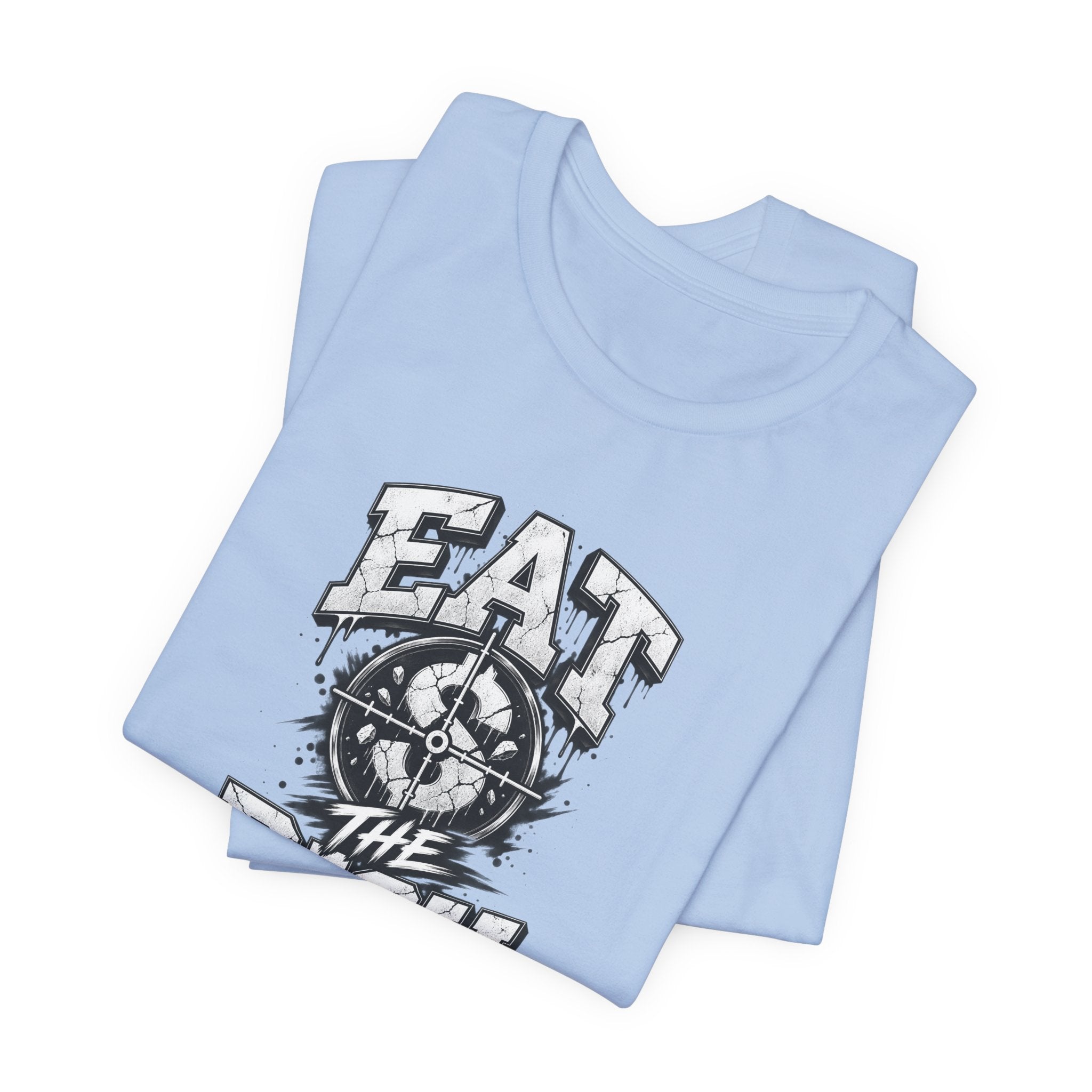 Graphic Tee — "Eat The Rich" Skull Compass Streetwear T-Shirt