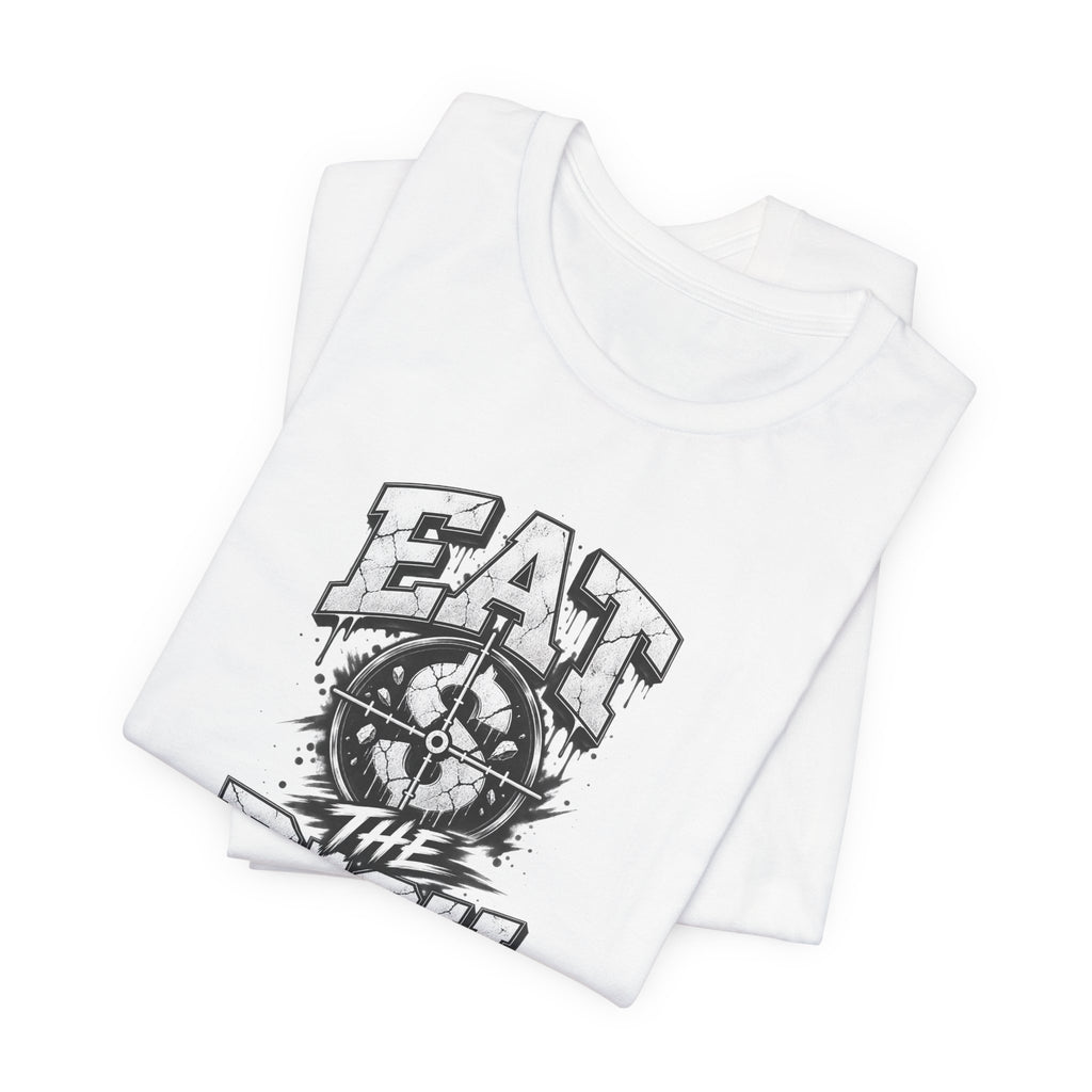 Graphic Tee — "Eat The Rich" Skull Compass Streetwear T-Shirt