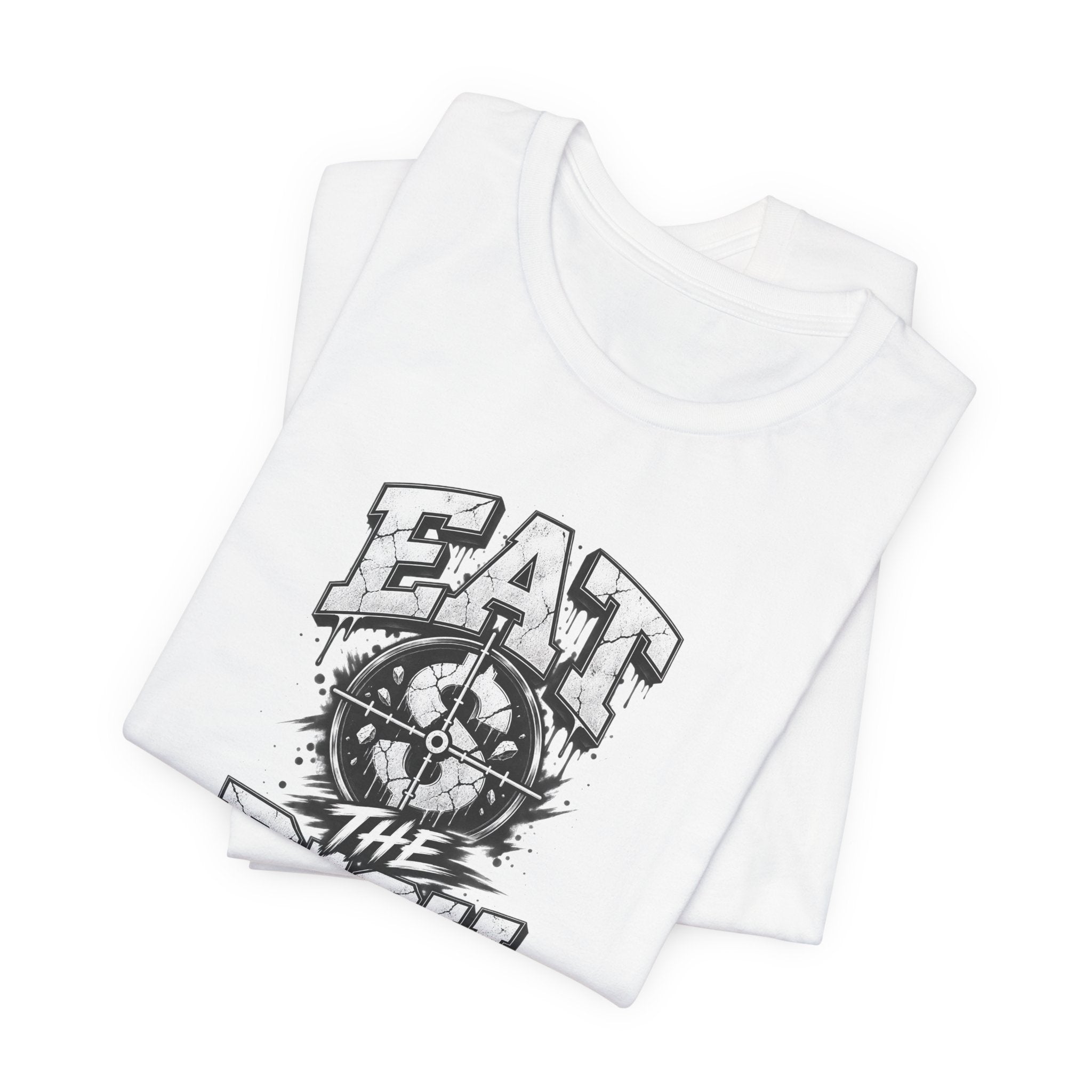 Graphic Tee — "Eat The Rich" Skull Compass Streetwear T-Shirt