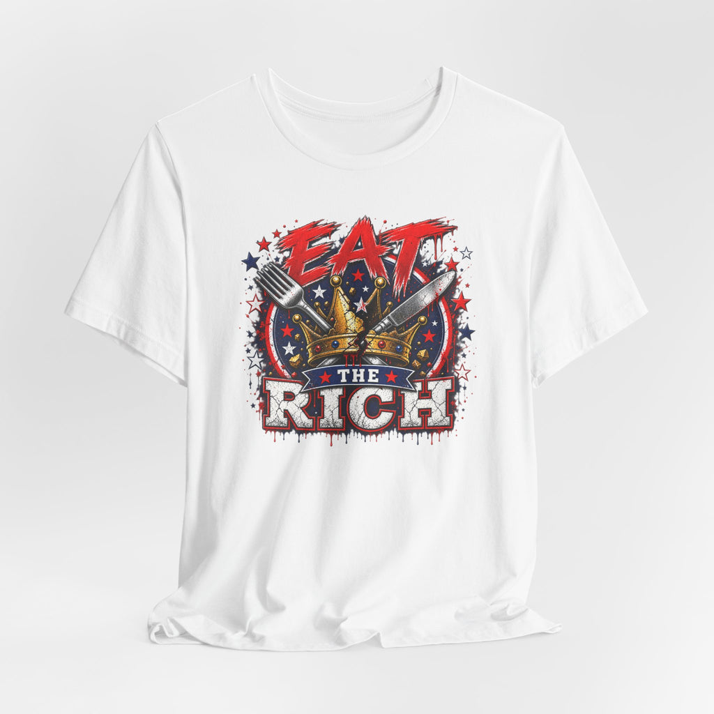 Eat the Rich Graphic Tee – Patriotic Protest T‑Shirt