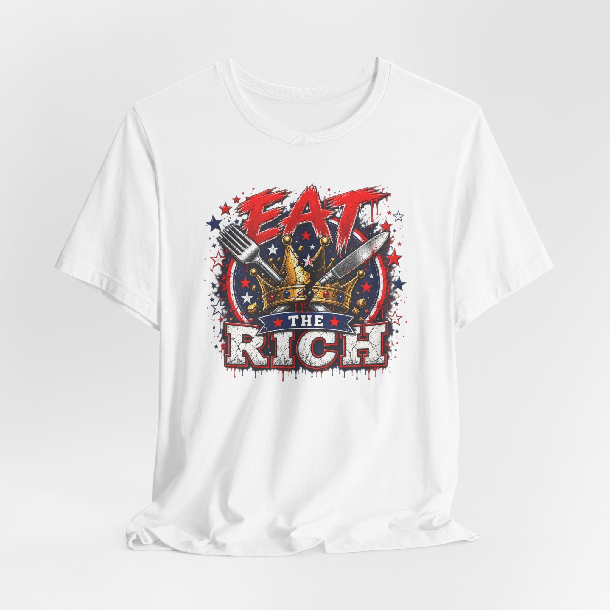 Eat the Rich Graphic Tee – Patriotic Protest T‑Shirt