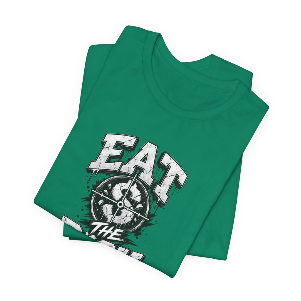 Graphic Tee — "Eat The Rich" Skull Compass Streetwear T-Shirt