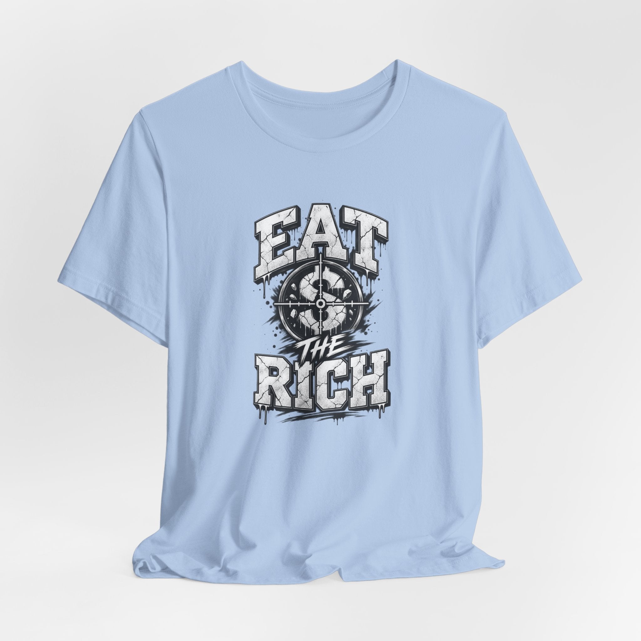 Graphic Tee — "Eat The Rich" Skull Compass Streetwear T-Shirt