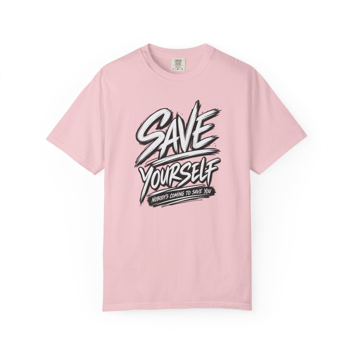 Save Yourself Graphic T-Shirt — Bold Script Mental Health Awareness Tee